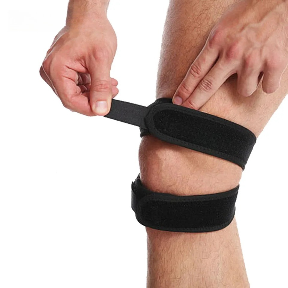 Knee Brace Badminton - 1 Stück Druckfeste Kniebandage, Elastische Stützbandage