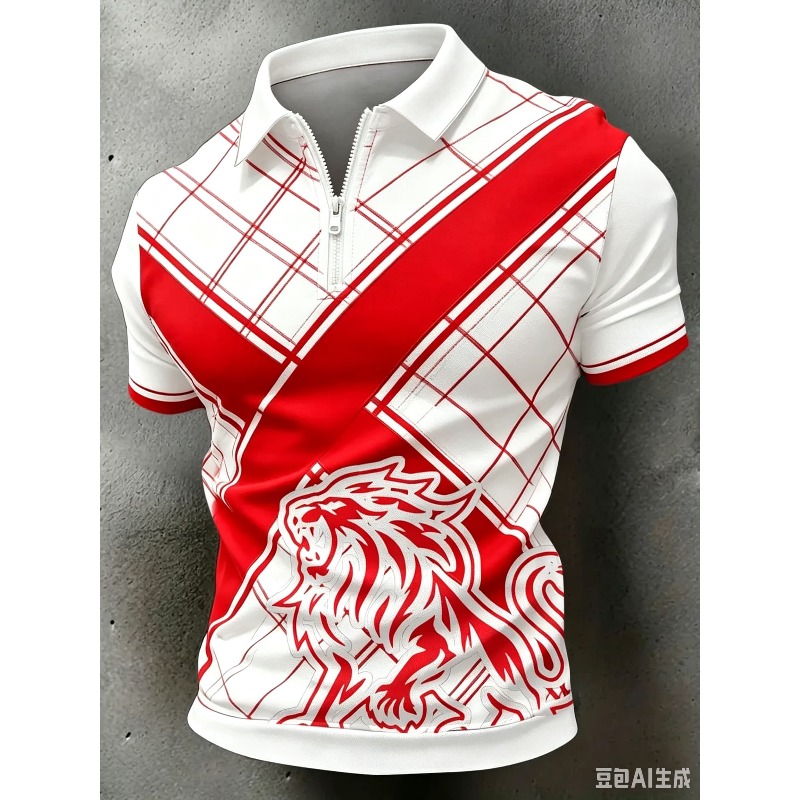 Badminton England - England Fußball Halb-Reißverschluss-Poloshirt George Flag 3D-Druck