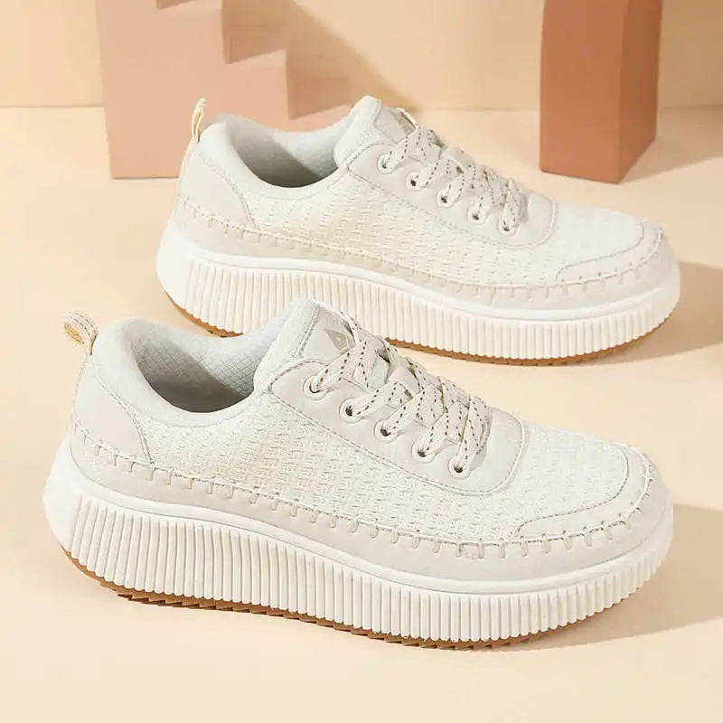 Badminton Vietnam - Braune Schuhe für Damen, flache Schuhe,
