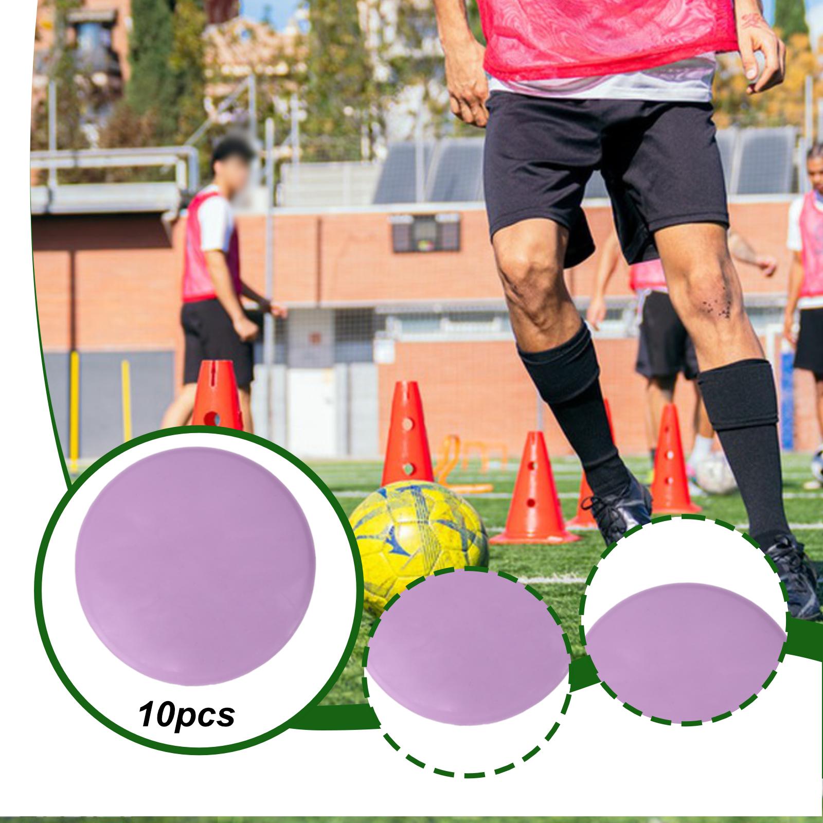 Court Marker Cone - Tragbare Flache Fußballkegel aus TPE-Material, Markierungshilfen