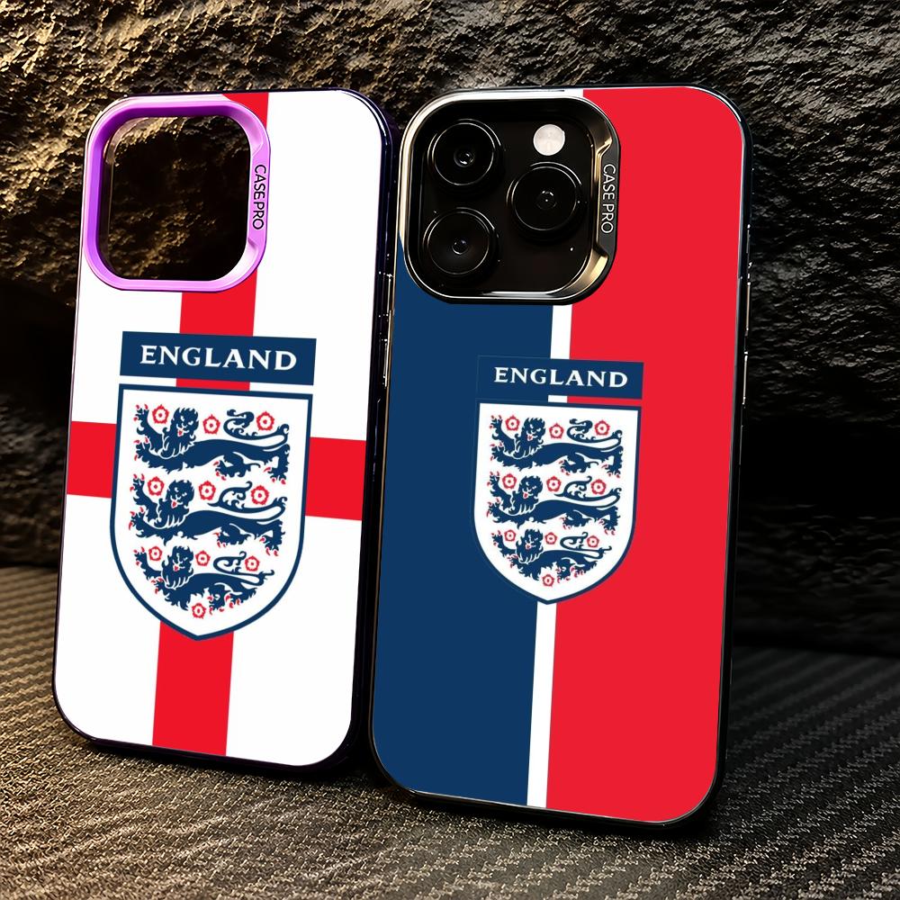 Badminton England - Sportliche England-Flagge Fußball Handyhülle für iPhone