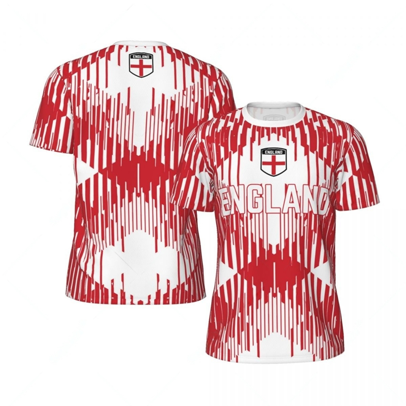 Badminton England - England-Flagge, grafisches Herren-Fußballtrikot, modisches nationales Emblem,