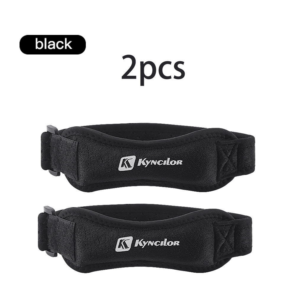 Knee Brace Badminton - 2-teilige Kniebandage für Patellasehnen, verstellbare Stoßdämpfung,