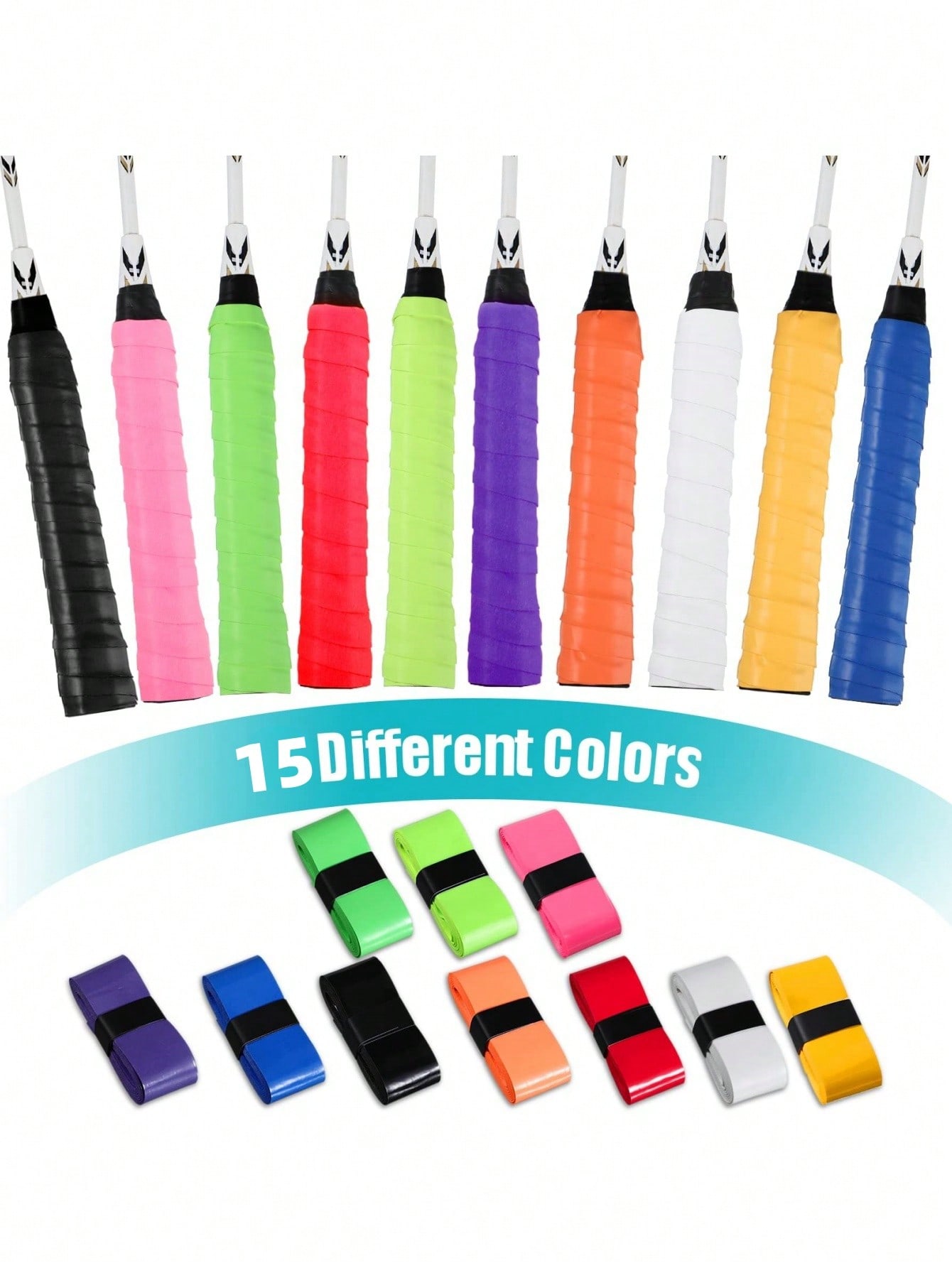 Badminton Equipment - PU Tennis Badminton Overgrip Trockenes, schweißabsorbierendes,