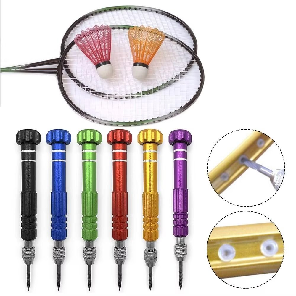 Badminton Equipment - Legierungsmaterial Badminton-Saitenentferner Ersatz-Saitenkegel 12cm Schlägerreparatur für